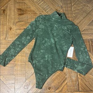 Cotton Citizen Forest Green Patterned Bodysuit